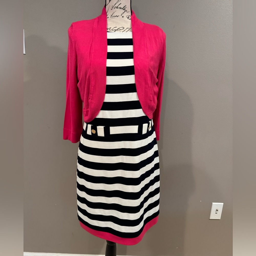 Jessica Howard black and white dress size 10p